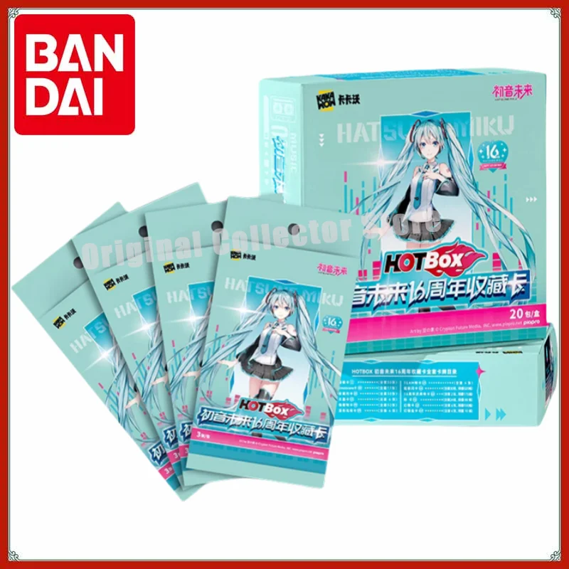 

Original Bandai Kakawow Trading Cards Hatsune Miku 16 Anniversary Collection Card 2023 HOTBOX Authentic Card Pack