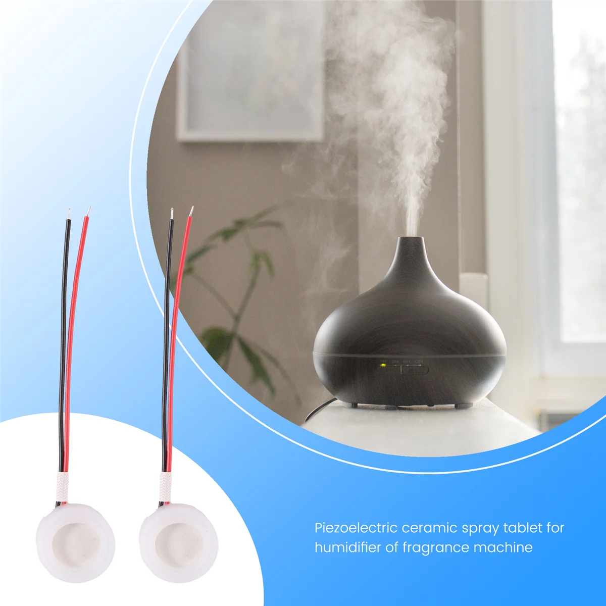 ABXHH 5 قطعة 16 مللي متر 1.7 ميجا هرتز جهاز تكوين ضباب بالموجات فوق الصوتية محول المرطب أجزاء رأس رشاش