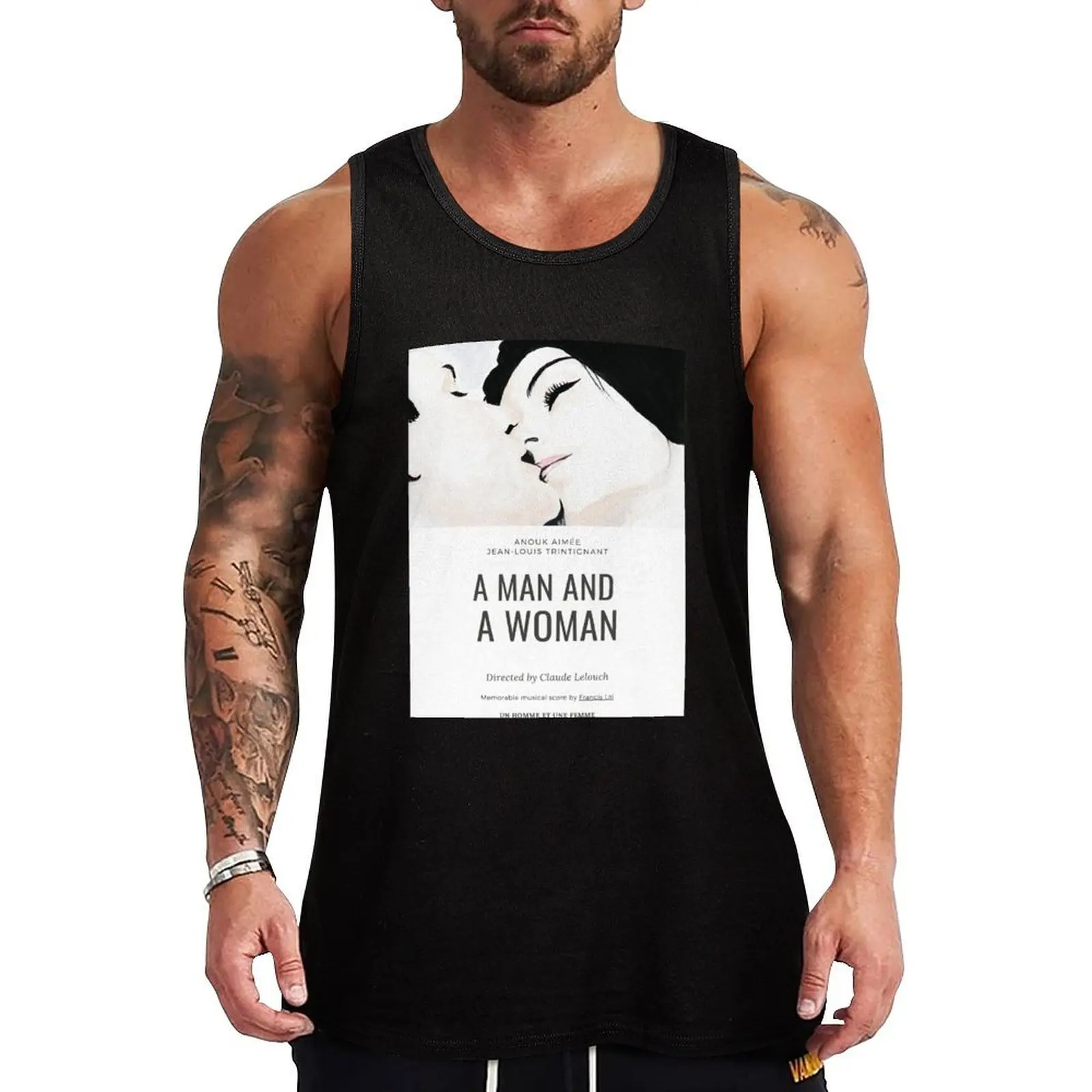 

A Man and a Woman Tank Top Men's fitness t-shirt men gym clothing Top summer