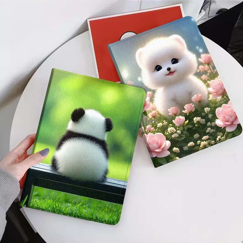 

Bear Panda Cute For Xiaomi Mi Pad Mini 4 5 6 7 SE Pro Plus Redmi Pad 2 SE 2025 8.8 11 Foldable Tablet Case Gift