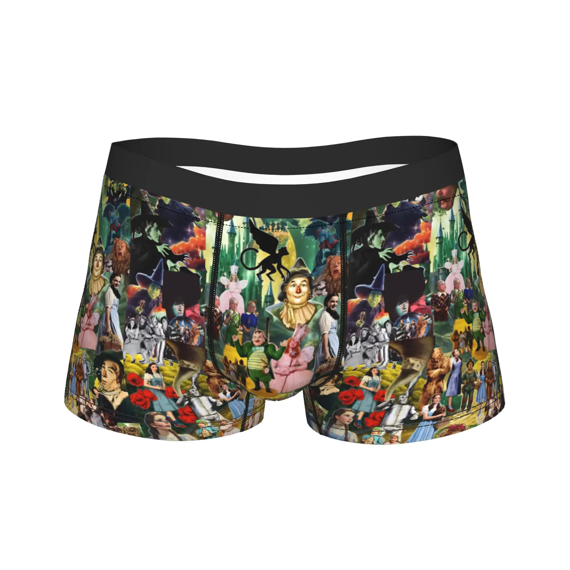 Men Wizard of Oz Movie Boxer Briefs Shorts Panties Soft Underwear Cowardly Dorothy Tin Toto Homme Funny S-XXL Underpants
