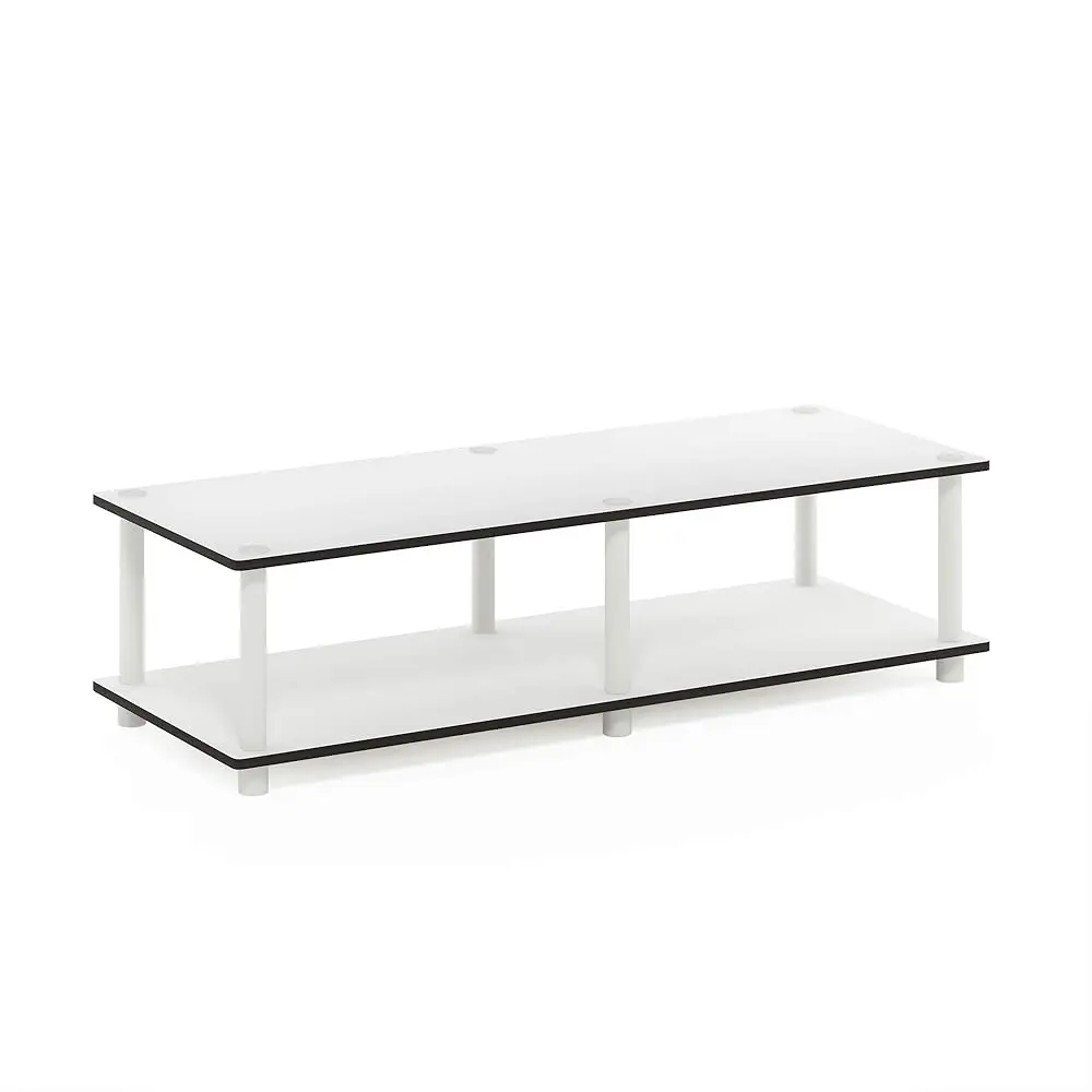 

Just No Tools Wide Tv Stand, White