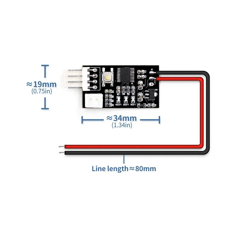5Pcs VHM-802 DC 12V 4-Wire Fan Controller Temperature Fan Speed Controller Governor For PC