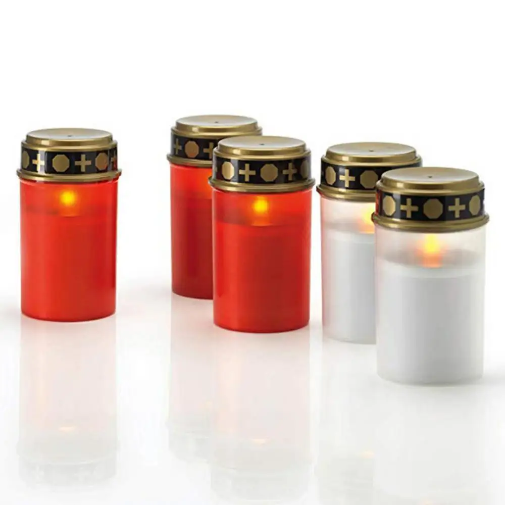 Lampe Wasserdichte Kerze 2Pcs Outdoor Friedhof Ritual Solar Powered Eletric Licht