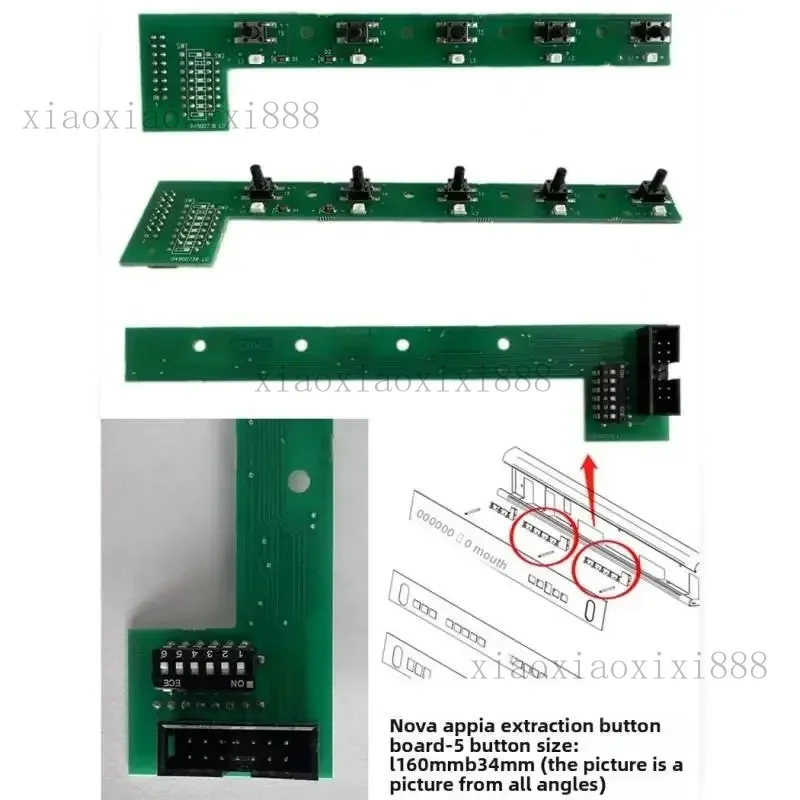 

Suitable for NUOVA APPIA/life/T3 coffee machine [KB-11D] APPIA keyboard mainboard/Extraction-5 key accessories