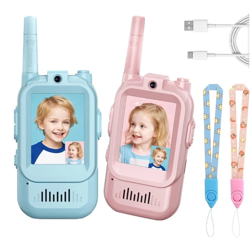 Kinder-Video-Walkie-Talkie-Spielzeug-Kommunikationstool mit klarem Fernklang 15UB