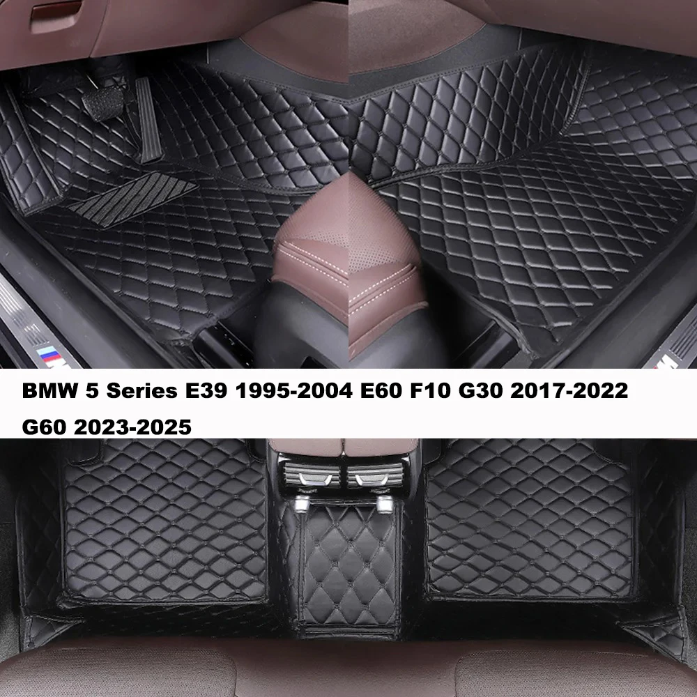 

3 PCS Full Coverage Customized Car Floor Mats for BMW 5 Series E39 1995-2004 E60 F10 G30 2017-2022 G60 2023-2025 Car Accessories