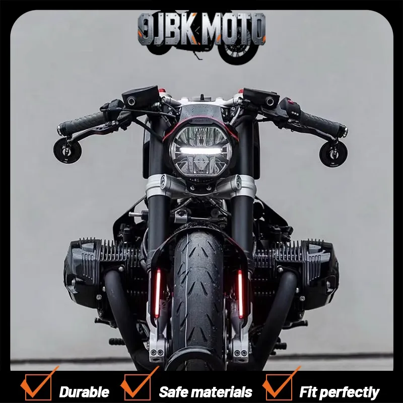 【Perfect fit】For BMW Latte R nineT Climbers Modified Handle Mirror Retro Handle Mirror Hand Handle Inverted Mirror