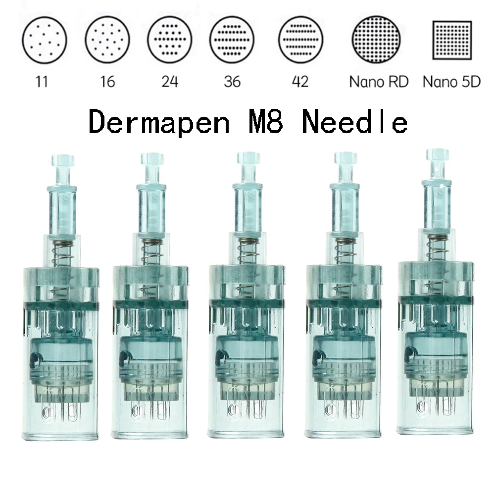 Microneedling Dermapen M8 Needle Cartridges Bayonet Cartridges needles Nano Needle MTS Micro Needlles Compatible for dermapen M8