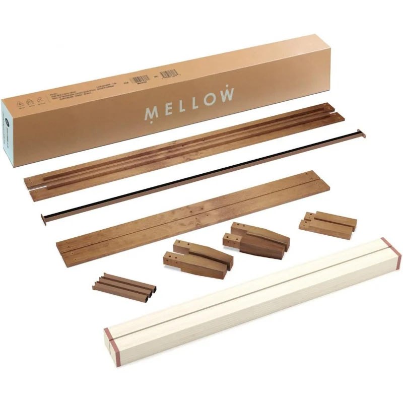 (UUX) سرير بمنصة من الخشب الصلب مقاس 12 بوصة مع شرائح خشبية، لا حاجة إلى صندوق زنبركي، سهل التجميع، Queen، Pine UQ #2