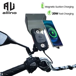 Base de support magnétique pour moto et vélo, type de charge rapide, absorption magnétique de bain, étanche, anti-chute, accessoires de moto