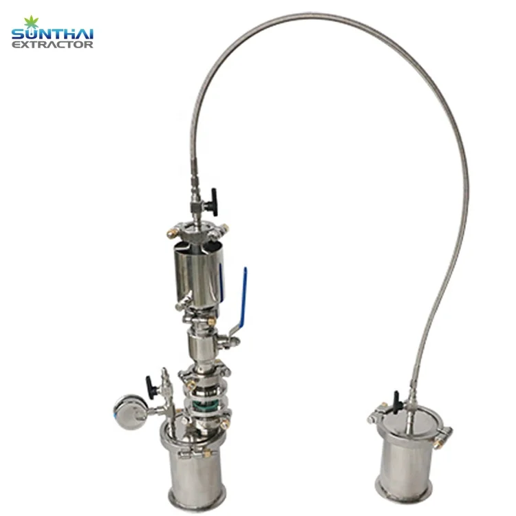 

45g Mini Closed Loop Extractor With Ball Valve and Sight Glasses