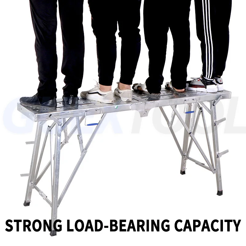 Folding Stool Lifting And Thickening Scaffolding Folding Horse Stool Raising Folding Workbench Anti Slip Reinforced Folding Stoo