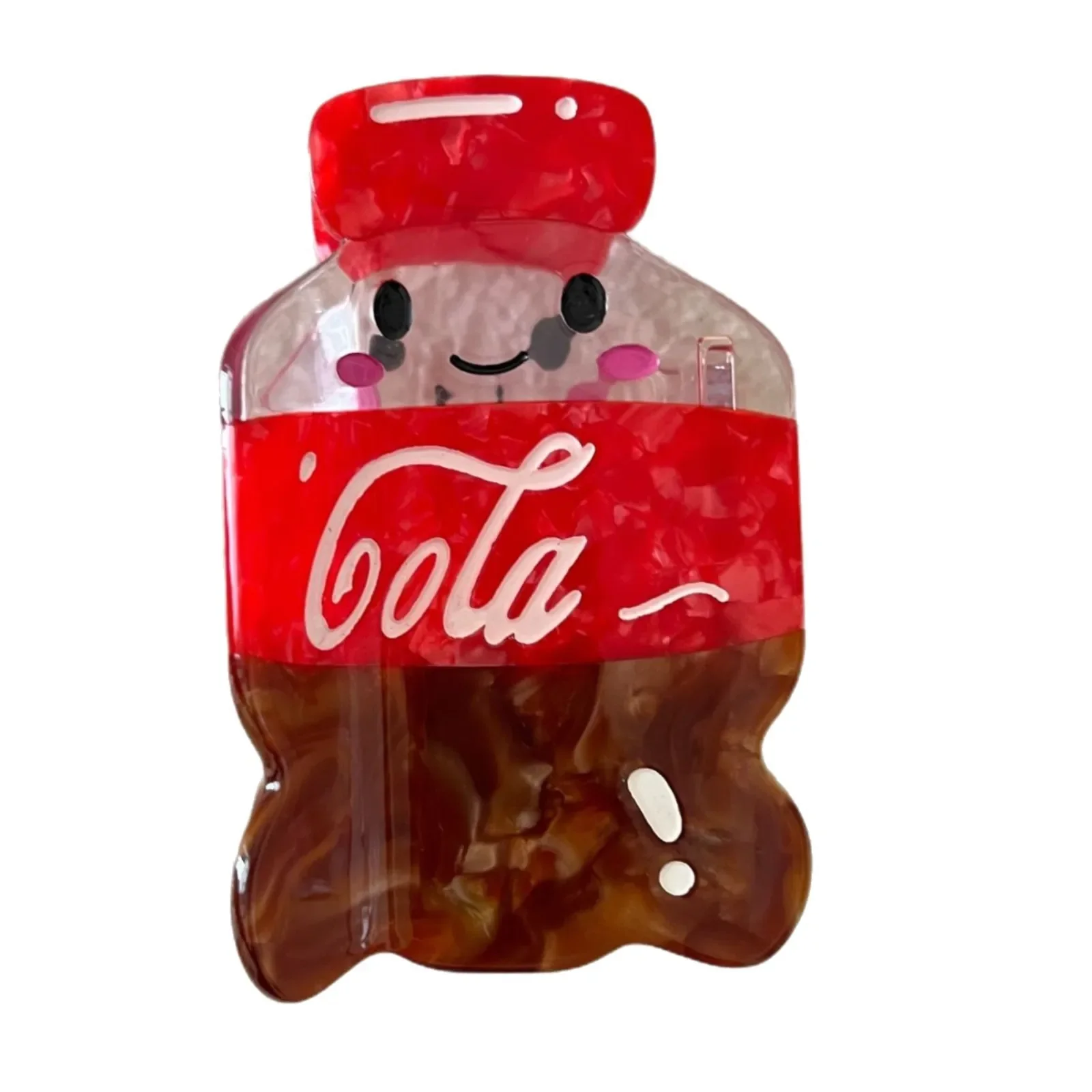 جديد كول كولا مشبك شعر متعة شرب زجاجة مشبك شعر خلات فحم الكوك الصيف مخلب كليب القرش كليب إكسسوارات الشعر للنساء الفتيات