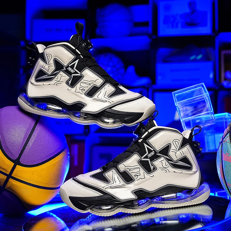 

Chunky Sneakers Plus Size 45 Mens Designer Air Cushioned Basketball Shoes Fashion Casual Leather Height Increased Platform Shoes