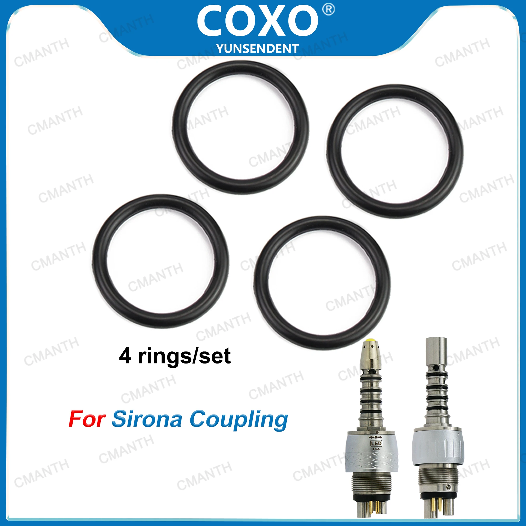 

4Pcs/Set Dental Handpiece O Rings For SIRONA Coupling Replacement Kit Seal Anti-Oil Universal