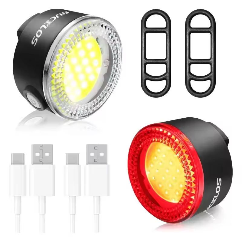 BUCKLOS Bike Light COB Front Rear Bicycle Lights LED Rechargeable Mountain Road Bicycle Lamp MTB Tail Light Cycling Flashlight - Image 7