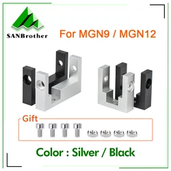 1set 3D Drucker Teile 2020 2040 Profil Festen Block Mit Schraube Kit Für MGN9 MGN12 Linearführung Festen Block für Cr10