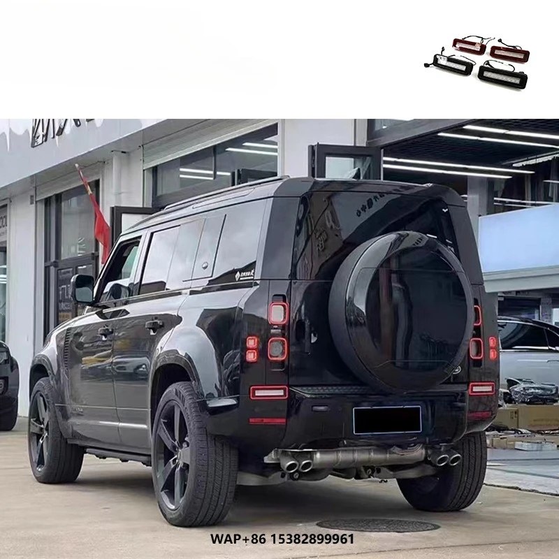 

RR Defender 110/90/130 Brake Light Led Material Tail Light Red Blackening Color Back Lamps Modification Accessories Car Parts