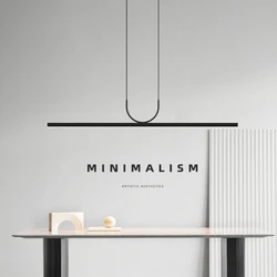 Modern Minimalist LED Ceiling Chandeliers for Dining Room Table Kitchen Island Simple Pendant Lamps Home Decor Lighting Fixture