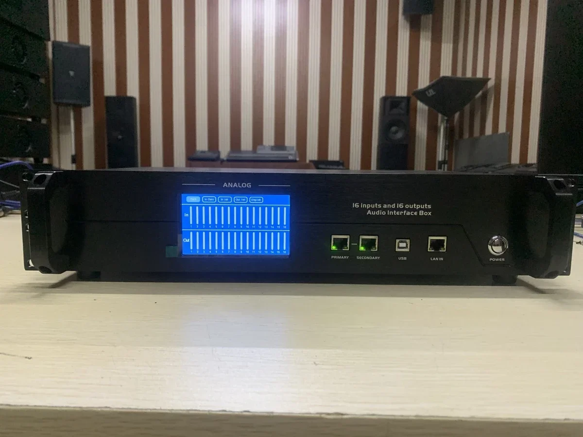 16 Channel Dante Audio Interface Box DL16 Dante Audio Conversion Processor