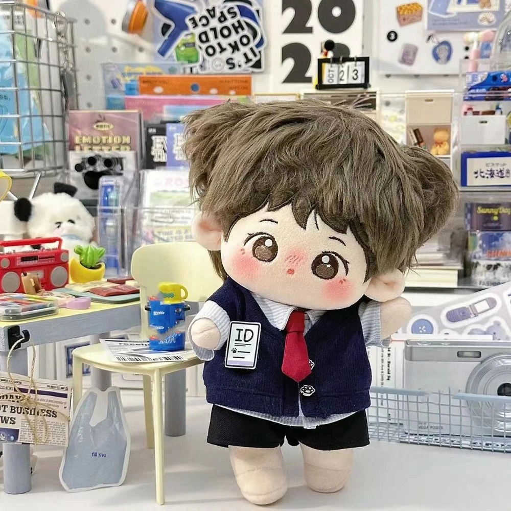 חצאית קמיזול פרפי בד כותנה בגדי בובה פלאיד קשירת קשת אידול רך בגדי בובה טוליפ פנינה בד כותנה בגדי בובה