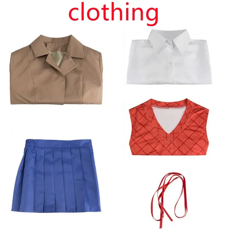 لعبة دوكي دوكي نادي الأدب تأثيري زي مع شعر مستعار مجموعة للنساء ، الزي المدرسي ، مونيكا ، سايوري ، يوري ، ناتسوكي ، ازياء فتاة