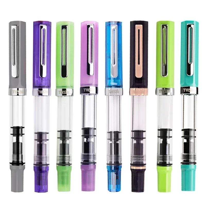 

Original TWSBI ECO Piston Resin Fountain Pen Transparent limited Color Barrel Large Capacity Ink Storage Students Writing Gift