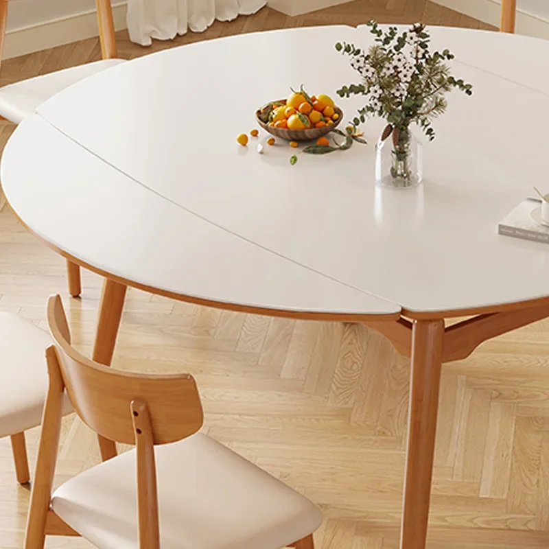 Nordic White Dining Table Folding Living Room Designer Center Dining Table Modular Unique Kitchen Furnitures