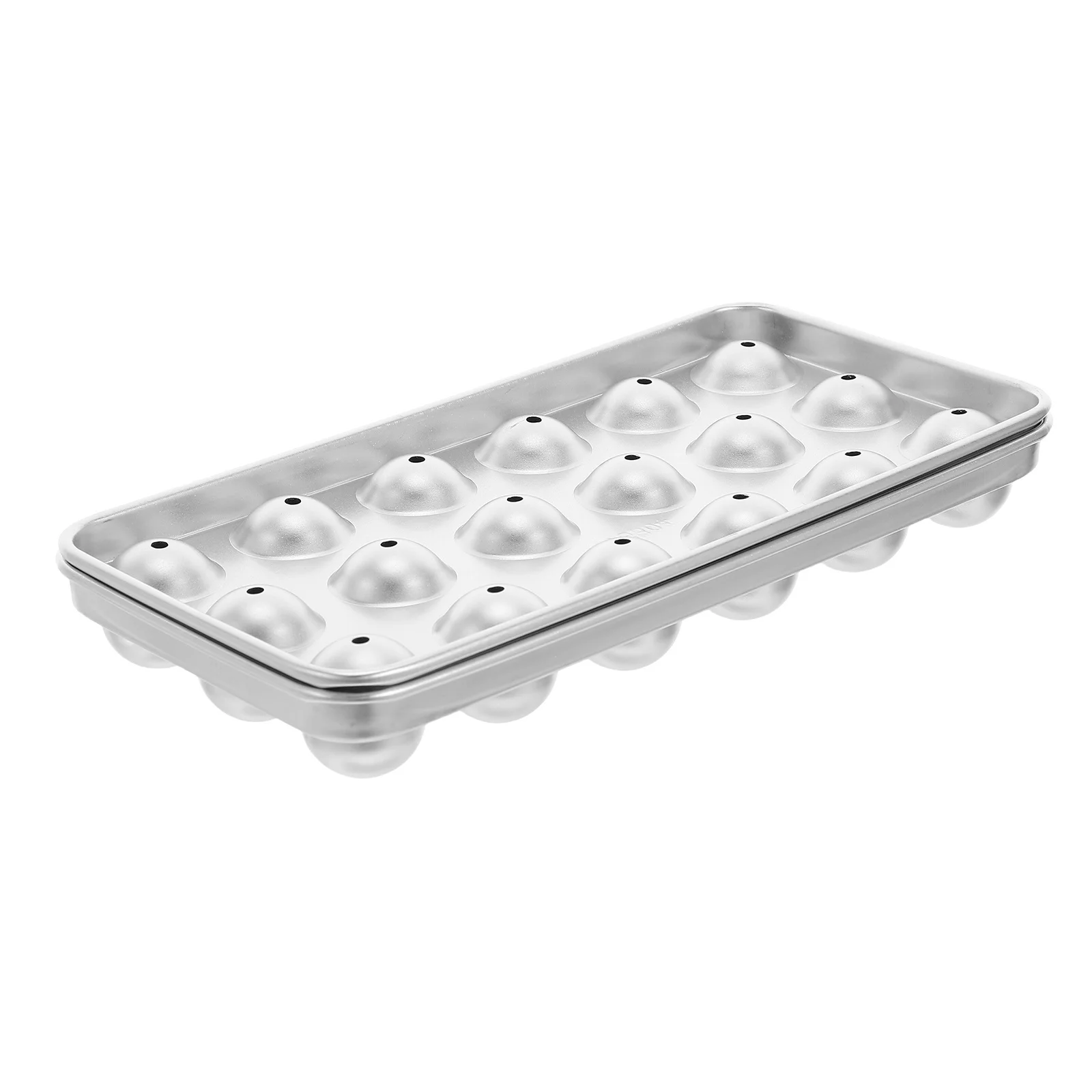 

Stainless Steel Ice Maker Mold for Freezer Cocktails Whiskey Coffee Tea Effortless Release Large Ice Balls