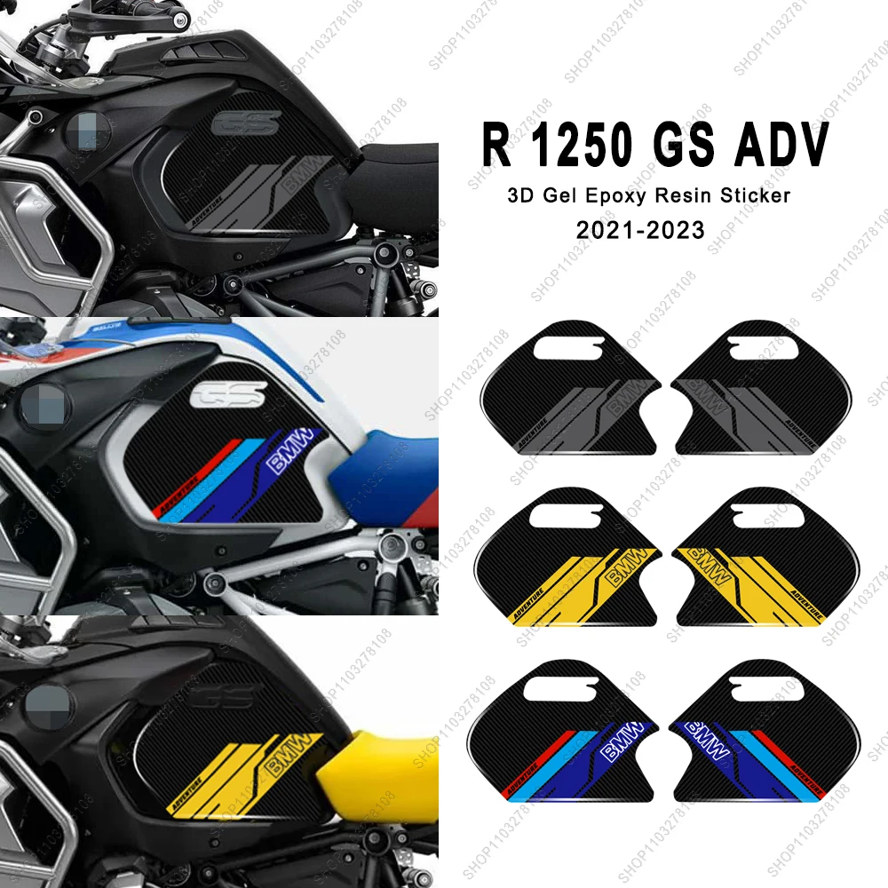 Für R1250GS Adventure 2021-2023 3D Epoxidharz Aufkleber Motorrad Tank Pad Schutz Aufkleber Neue Wasserdichte Dekorative Aufkleber