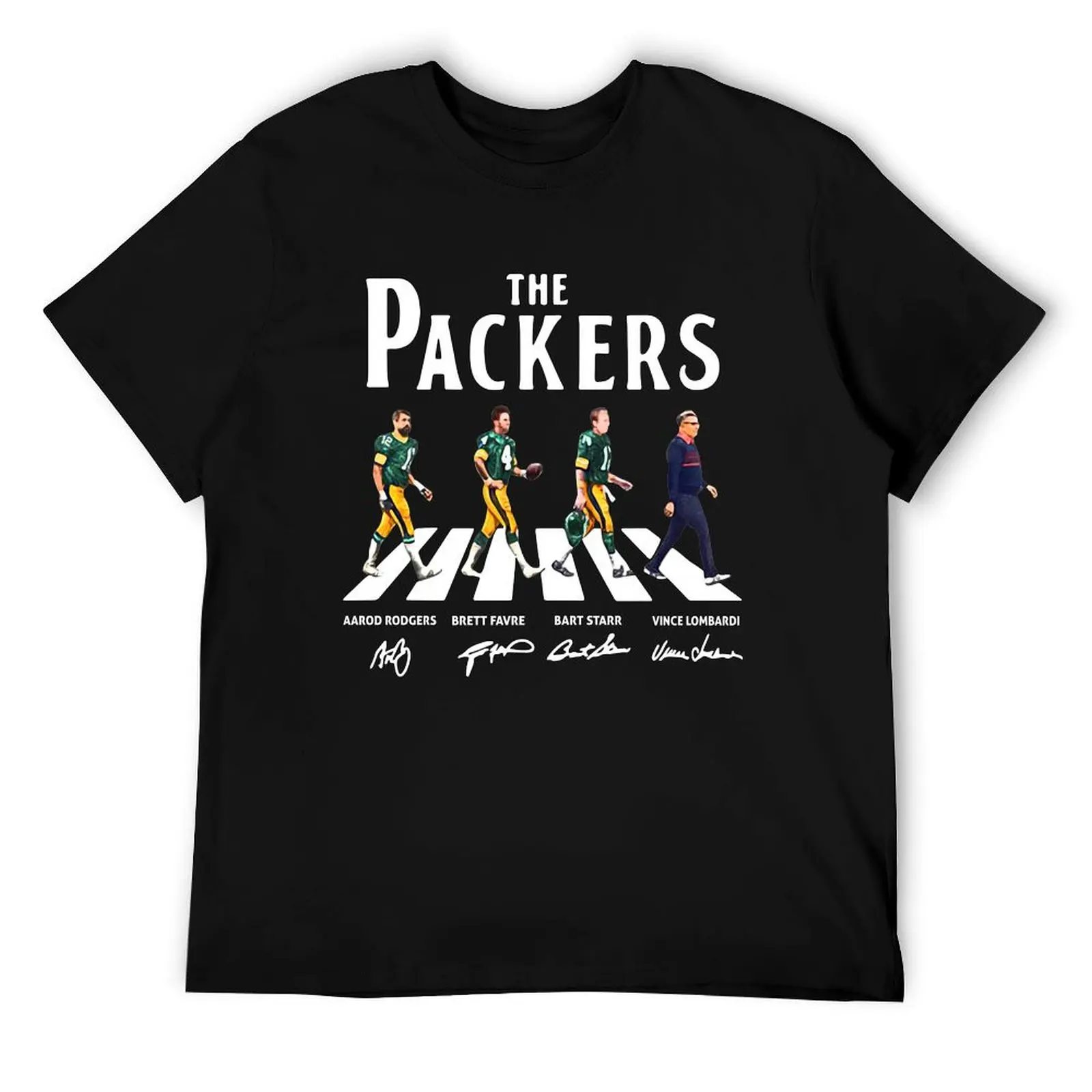

The Packers Abbey Road Signature Trend T-Shirt cotton t shirts man 100% t shirts for man graphic vintage T-Shirt