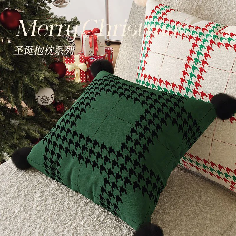 وسادة أريكة لعيد الميلاد لتزيين جو غرفة المعيشة، وسادة أساسية تحتوي على وسادة اللوح الأمامي لغرفة النوم #4