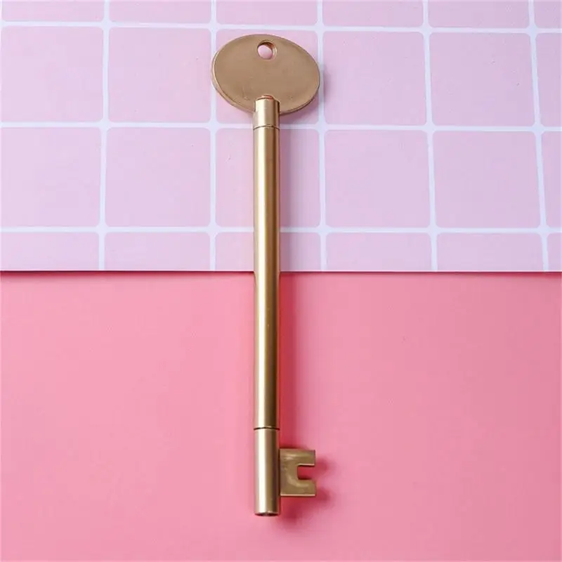 Paquete 10 bolígrafos gel recargables con forma llave 918C para recompensa clase estudiante