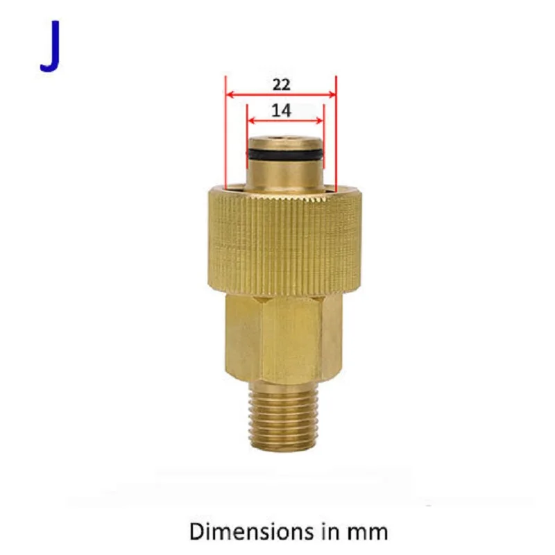 Metal Adapter Foam Nozzle Foam Generator Foam Gun High Pressure Washer Soap Foamer for Nilfisk Karcher Huter Elitech Lavor