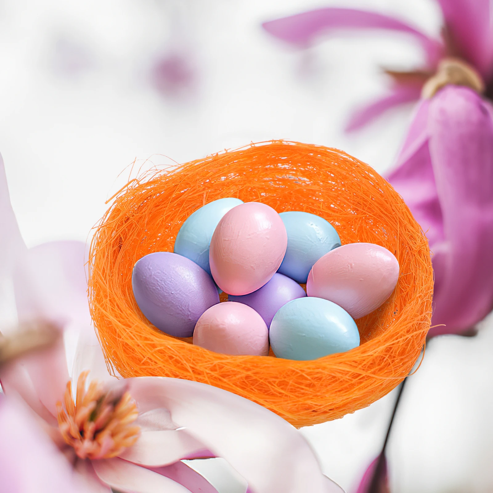 

10Pcs Garden Decoration Bird Nest Artificial Rustic Fake Natural Nests for Crafts Outdoor Indoor Party Easter Ornament Micro