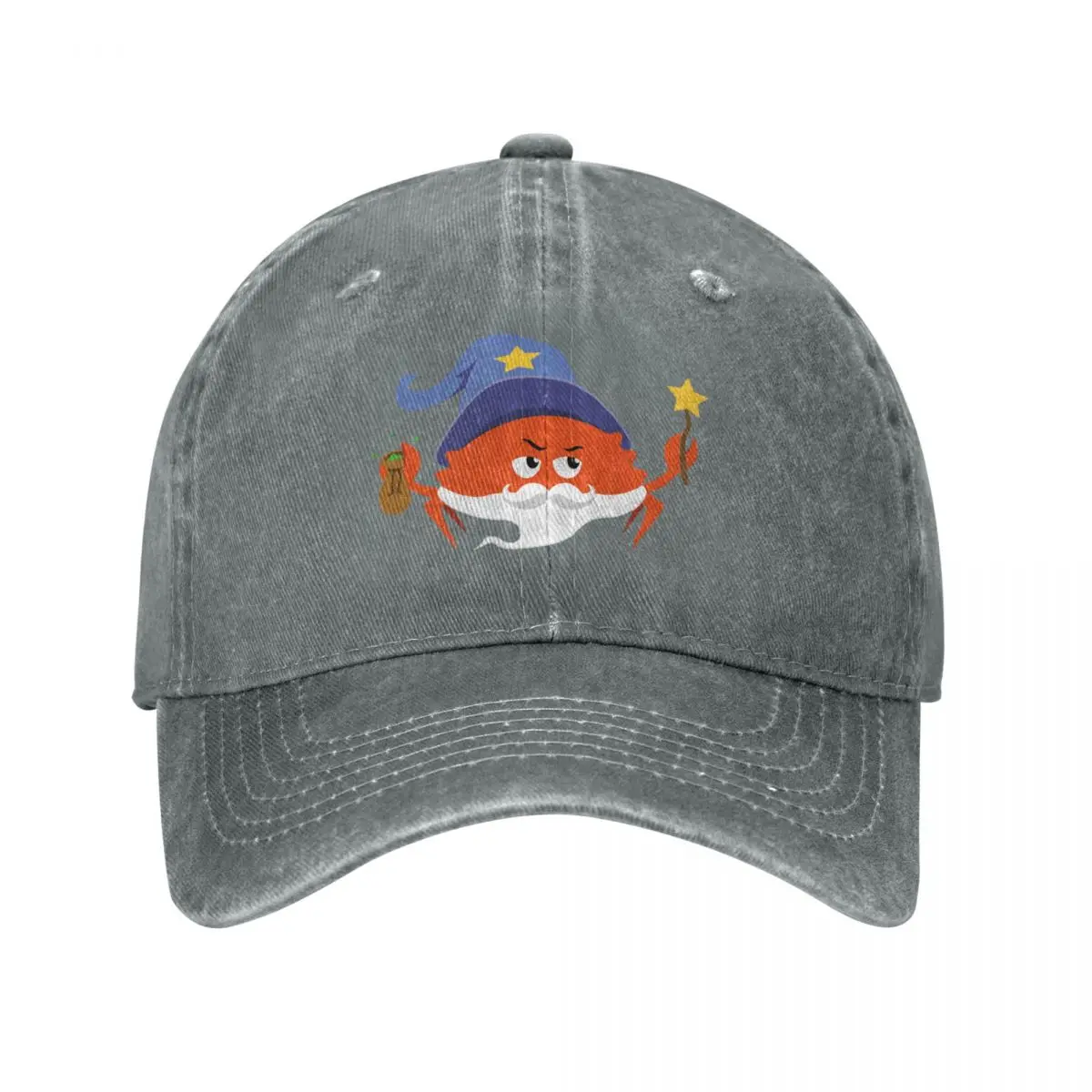 Rust Programming Language - Ferris the Wizard Baseball Cap funny hat black Sun Hats For Women Men's