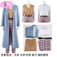 [Customized] Vtuber Nijisanji Luxiem Ike Eveland Cosplay Costume Sakura Bloom Outfit Role Play Party Suit Women Men