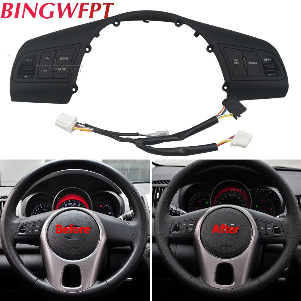 

Cruise Control For Kia Forte Shuma Cerato Koup 2008-2012 Steering Wheel Button Control Audio Buttons Volume Modification Switch
