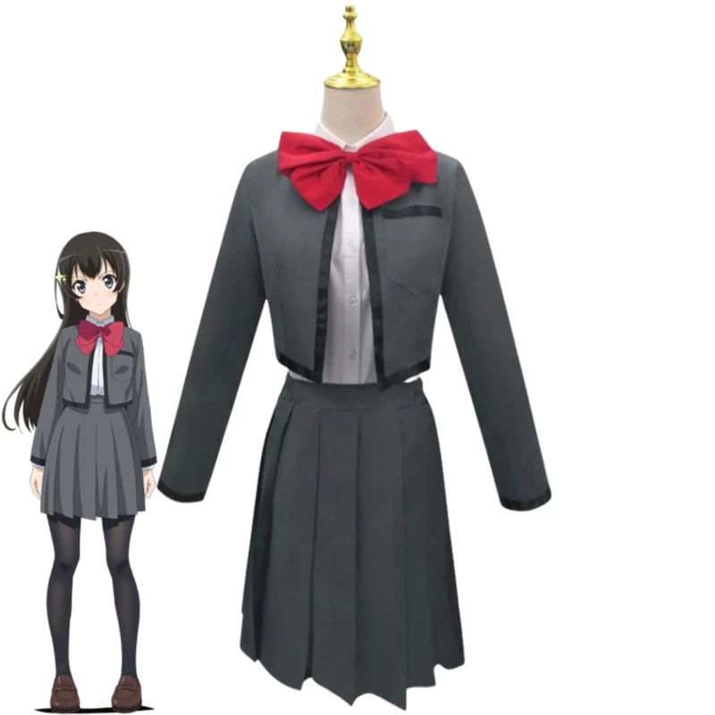 Anime Kagura Hikari Tendo Maya Aijo Karen The Musical Revue Starlight Cosplay Costume Wig Grey School Uniform Halloween Suit