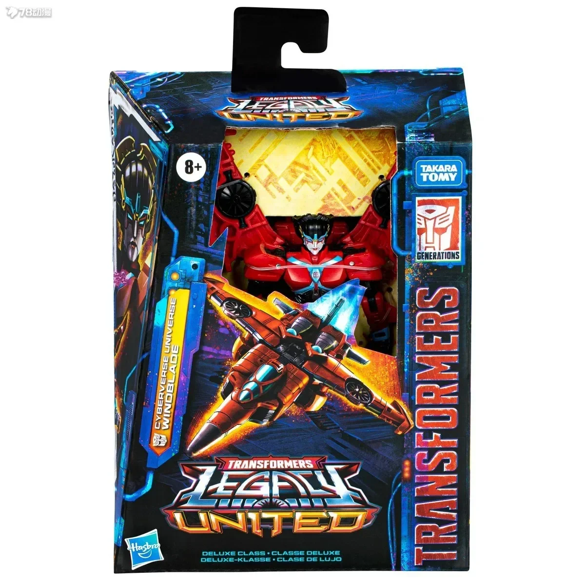 HASBRO-Transformers Série G, Legacy United Classe D, UNIVERSO CYBERVERSE, Action Figure Windblade, Presente de brinquedo, Em estoque