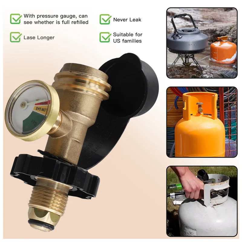 

2025 Trendhigh Low Gas Pressure Gauge Level Indicator Pol Propane Lpg Bottle Cylinde Outdoor Gas Tank Adapter
