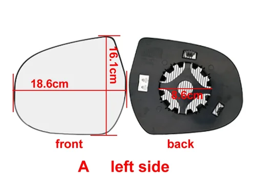 Imagen 2 del producto Para Great Wall Haval H3 H5 CUV accesorios de coche lentes de espejo retrovisor lente de vidrio reflectante lateral Exterior con calefacción 1 Uds