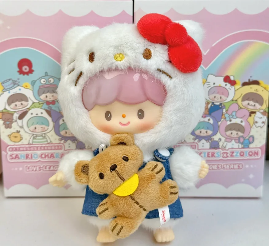 

Подлинная серия Zzoton X Sanrio Love League Buddies, глухая коробка, виниловый плюшевый кулон, загадочная коробка, коллекция игрушек, подарки на день рождения