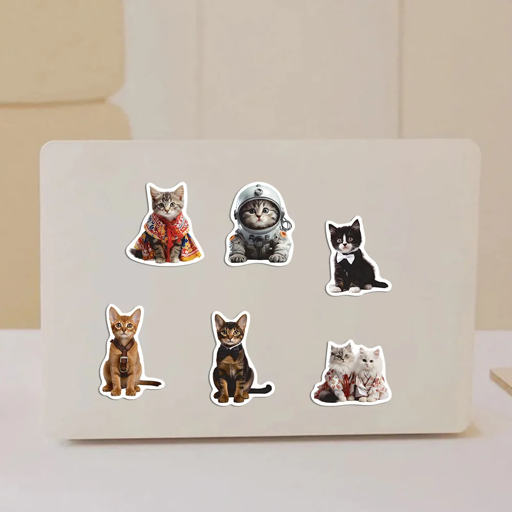 10/50PCS Kawaii cat Stickers Cartoon decalcomanie bagagli decorativi Laptop Phone Fridge Scrapbook Sticker Kids Graffiti Toys Gift