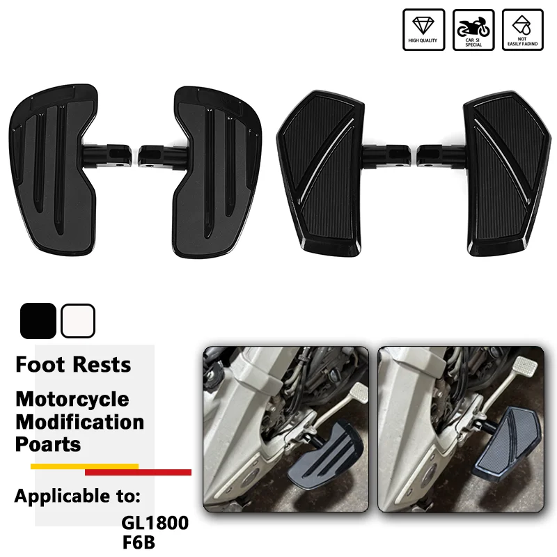 Rider Floorboards Driver Footboard Front Foot Rest Wide Footrest Fits For Honda Gold Wing GL1800 Goldwing GL 1800 F6B 2001-2023