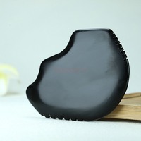 Acupuncture Scraping Body Foot Back Face Neck Massager Beauty Guasha Board Black Bian Stone Gua Sha Massage Tools
