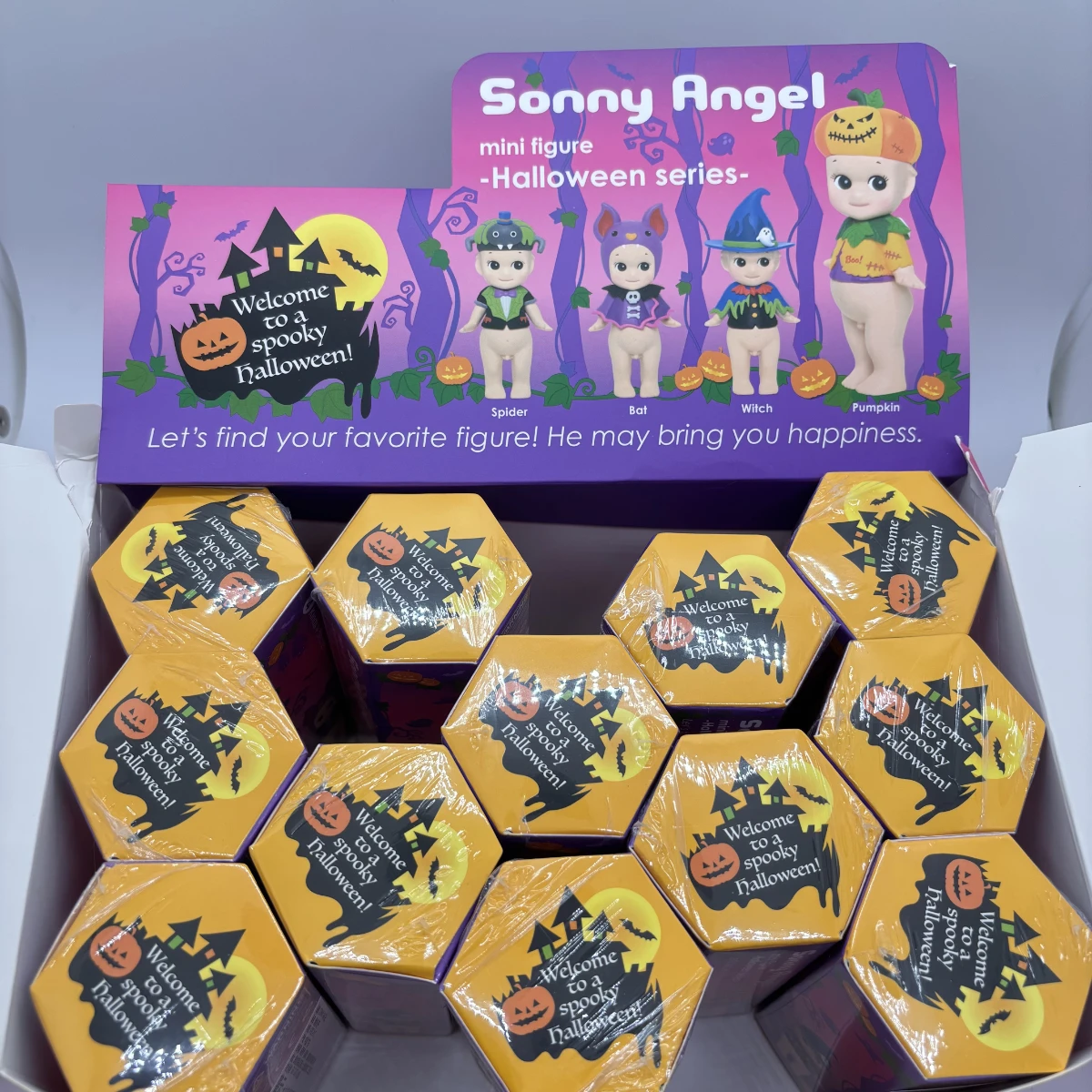 

Мини-фигурка Сонни Ангела 2016, серия Хэллоуина, слепая коробка, милый ангел, одетый в костюмах тыквы и летучей мыши SAS65286