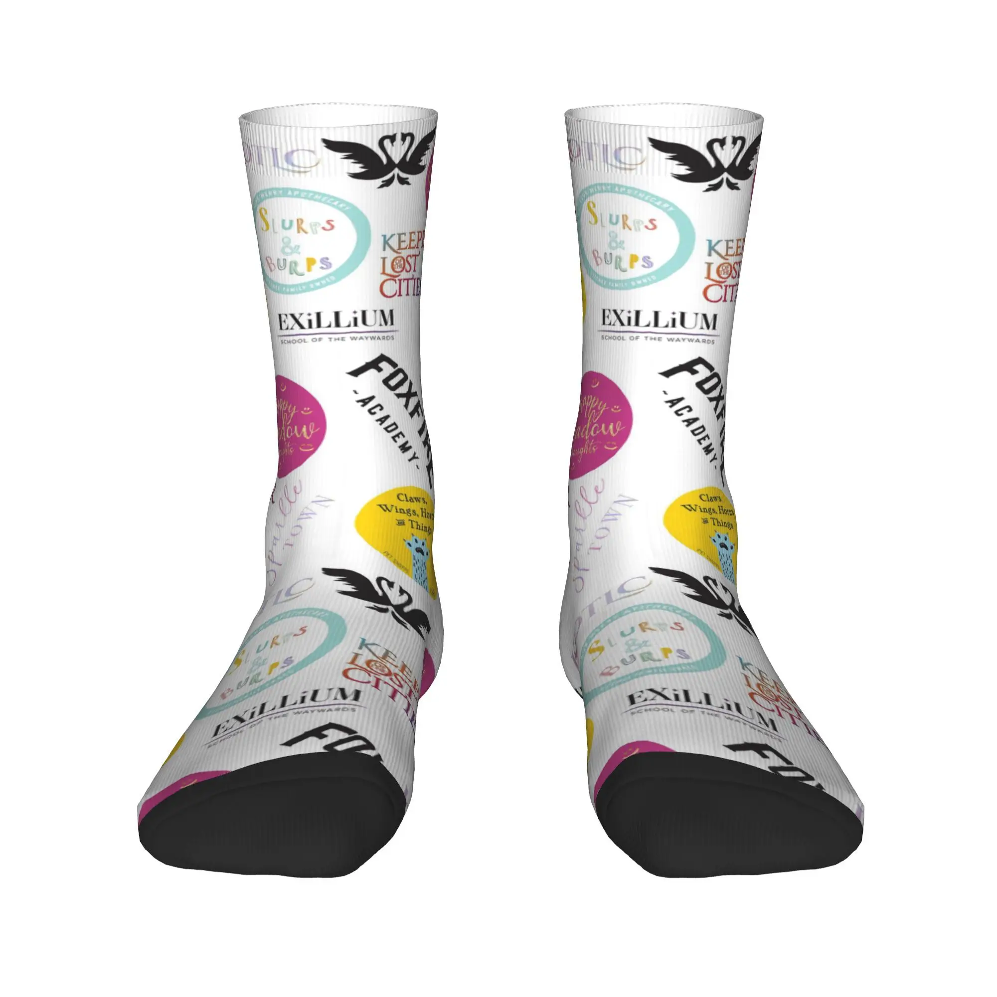 

Носки Keeper of the Lost Cities, чулки высокого качества в стиле Харадзюку, всесезонные длинные носки, аксессуары для унисекс, рождественские подарки