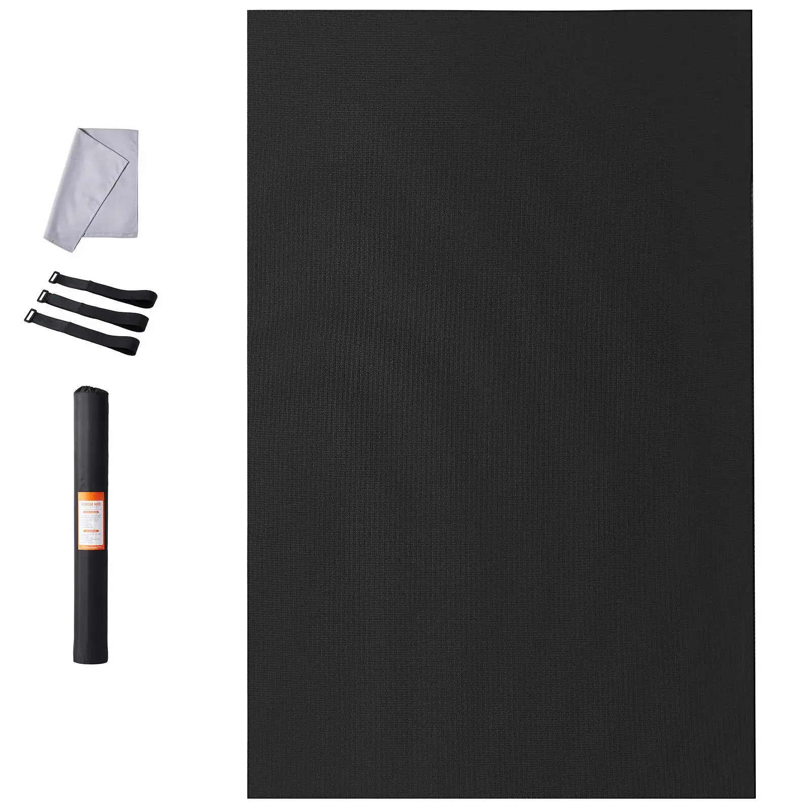 Extra Large Non Slip High Density Exercise Yoga Mat with Carry Bag and Strap for men and Women Home Pilates Fitness Floor Workouts 8 x 5 ft